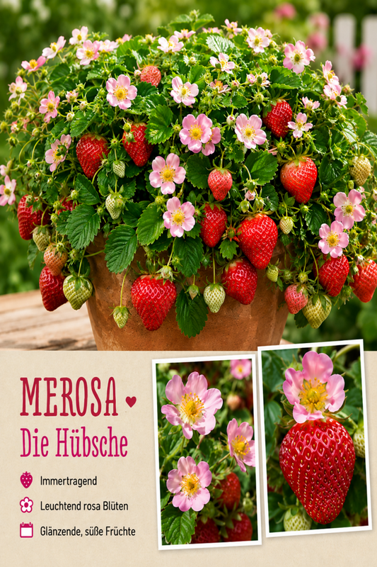 🍓 Hummi Erdbeere Merosa® – Immertragend